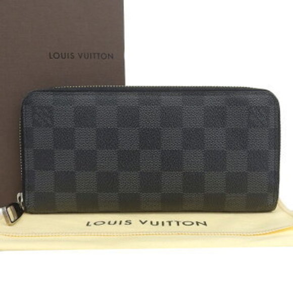Louis Vuitton Damier Graphite Black Zippy Wallet Vertical bag - Picture 1 of 7
